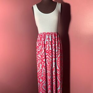 NWOT Blue and Pink Maxi
